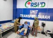 Ketua Komisi I DPRD HST Donor Darah, Stok Darah di RSUD Barabai Menipis