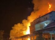 Api Berkobar di Jalan Matah Pelaihari, Satu Bangunan Hangus Terbakar
