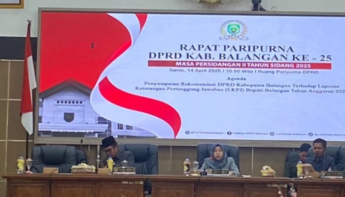 Rapat Paripurna Penyampaian Rekomendasi terhadap LKPj Bupati Balangan Tahun 2024