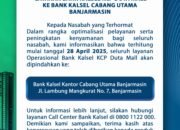 Layanan KCP Bank Kalsel Duta Mall Pindah ke Kantor Cabang Utama 22 Layanan KCP Bank Kalsel Duta Mall Pindah ke Kantor Cabang Utama