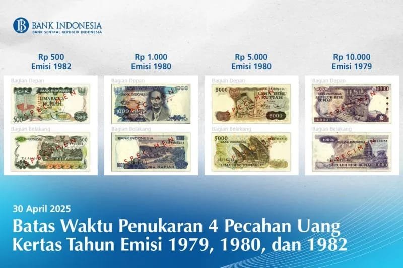Masyarakat Bisa Tukar Uang Kertas Emisi 1979, 1980, 1982 di BI hingga 30 April 1 IMG 20250429 WA0014
