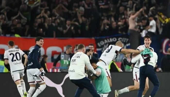 Gol Ndoye ke Gawang AC Milan Hantar Bologna Raih Juara Piala Italia