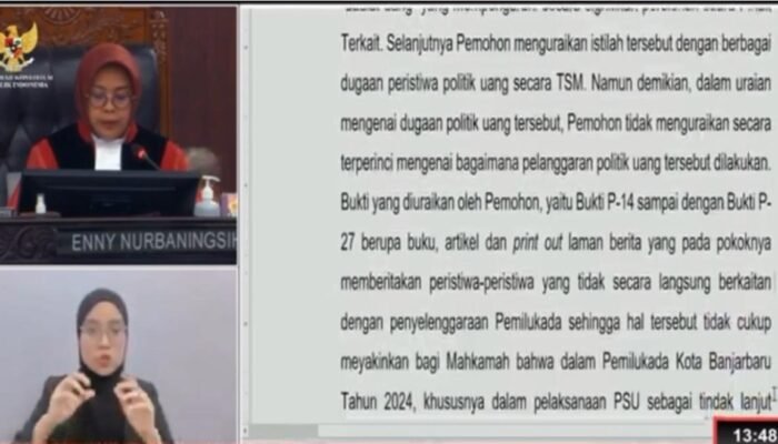 Dua Gugatan Ditolak, Lisa Wartono Sah Walikota dan Wakil Walikota Banjarbaru Terpilih