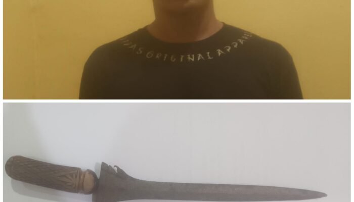 Operasi Sikat Intan 2025, Pria Ditangkap Bawa Sajam Tanpa Ijin