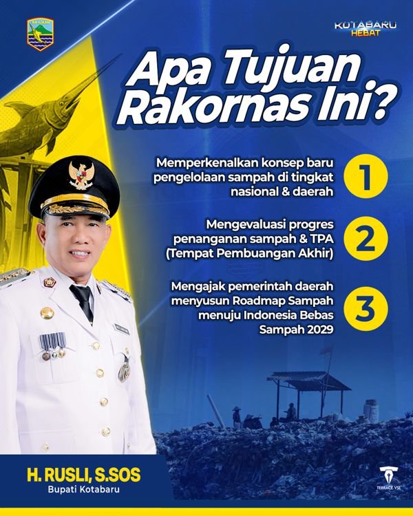 Bupati Kotabaru Hadiri Rakornas Pengelolaan Sampah Nasional 1 Hal 4 Kotabaru 3 klm 3