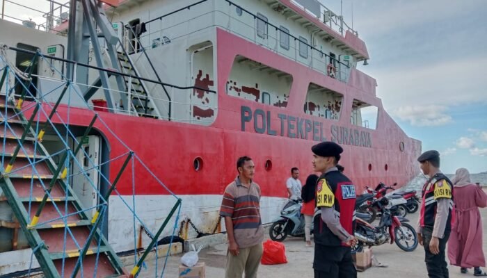 Kapal Perintis Bung Tomo Sandar di Kotabaru, Polsek Pulau Sembilan Perketat Pengamanan