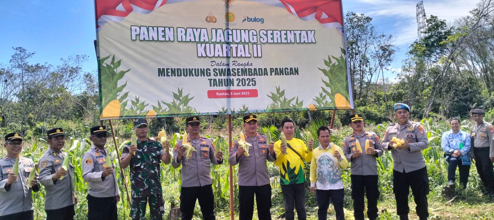 Polres Tapin Panen Jagung Serentak bersama Presiden RI 1 IMG 20250606 WA0052