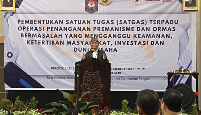 Gubernur Sebut tak Ada Tempat Bagi Premanisme dan Ormas Bermasalah di Kalteng