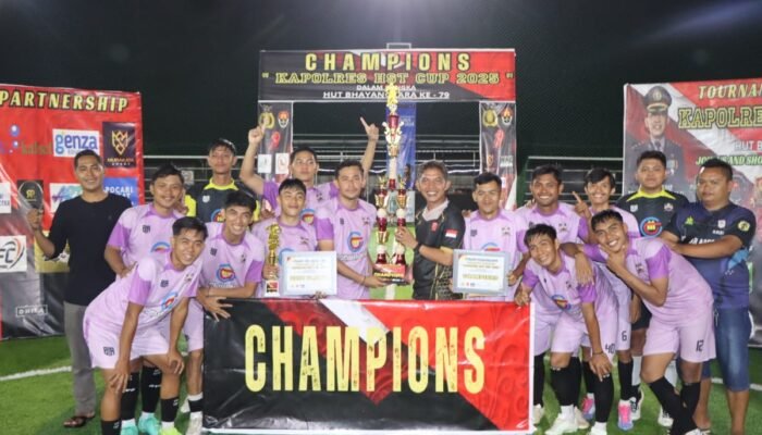 Tim Pasar Argo Barabai Juara Mini Soccer Kapolres HST Cup 2035