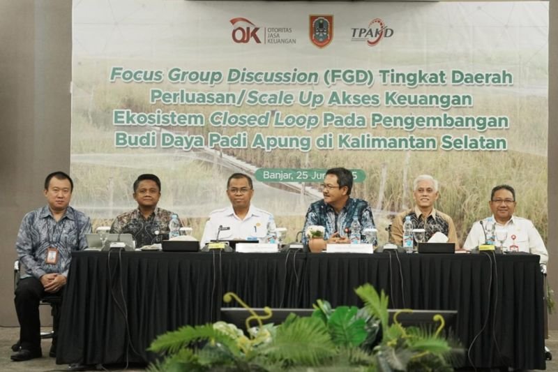 Banjar Siap Dukung Program Padi Apung Inisiatif OJK 1 Hal 4 4 KLm Martapura Padi apung