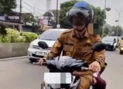 Bonceng Anak Tanpa Helm,Wakil Wali Kota Serang Ditilang Polisi