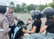 Puluhan Pengendara Terjaring dalam Razia Gabungan Polres Kotabaru