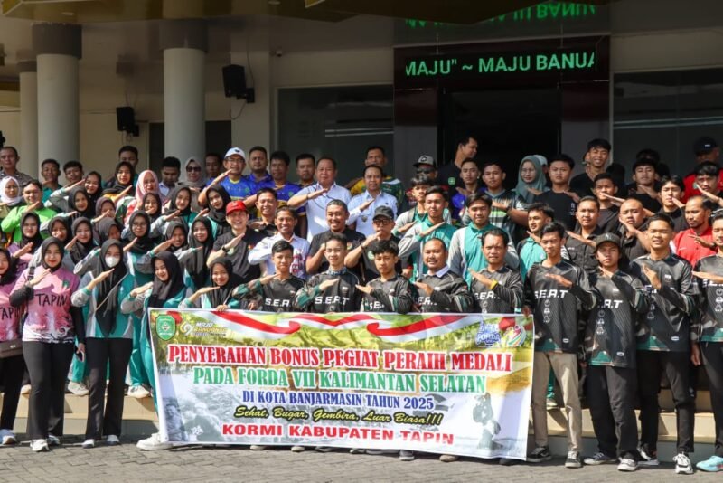 Tapin Gelontorkan Bonus Rp183 Juta untuk Atlet Berprestasi di Forda VII 1 IMG 20250723 WA0038 e1753250649214