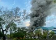 ULM Kembali Diuji, Gedung Rektorat Ludes Terbakar Pagi Ini