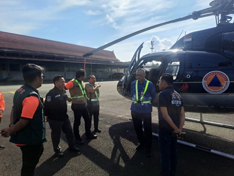 Dua Heli Patroli Bantuan BNPB Tiba 1 1 3 klm Bantuan Heli