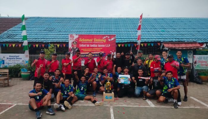 Koramil 07 Alalak Juara Turnamen Voli Piala Koramil Anjir Pasar