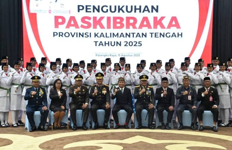 Gubernur Kukuhkan 54 Paskibraka Kalteng. 1 IMG 20250816 WA0030