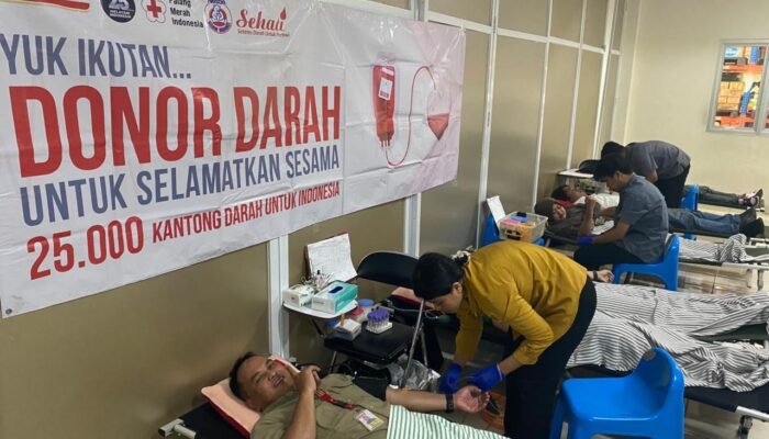 Karyawan Alfamart Cabang Banjarmasin Gelar Donor Darah Rutin bersama PMI‎‎