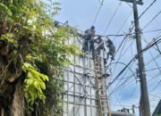 Pekerja Reklame di Banjarbaru Tersengat Listrik