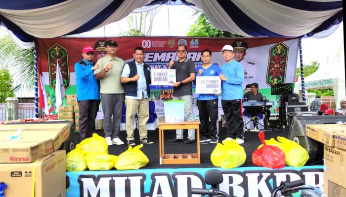 BKPRMI Kalteng Gelar Jalan Sehat dan Senam Bersama, Ketum KKB Pusat Sumbang Hadiah Umroh