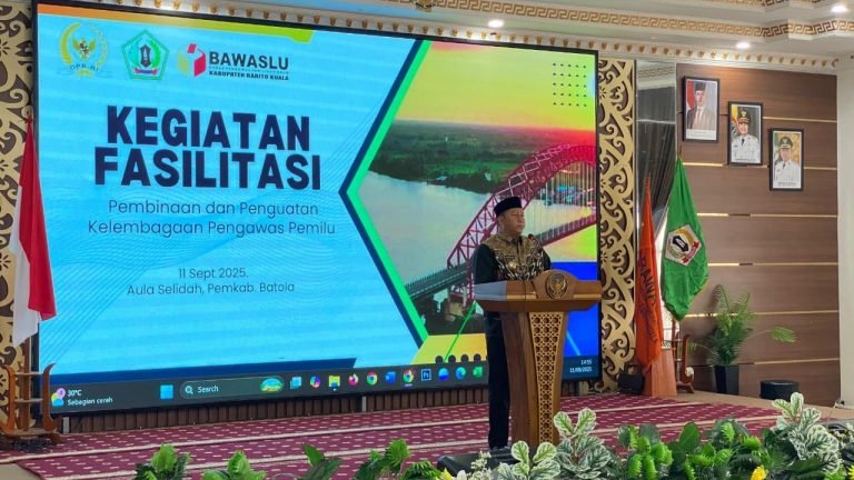 Bupati Batola Hadiri Fasilitasi Pembinaan dan Penguatan Kelembagaan Pengawasan Pemilu 1 IMG 20250915 WA0006