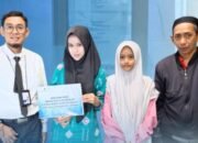 Wujud Dukung Pendidikan Bank Kalsel Bantu Dana Untuk Najwa dan Najla