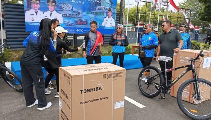 Hari Bhakti Perhubungan Nasional, Dishub Kalteng Gelar Sepeda Santai dan Donor Darah