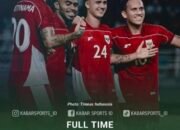 Tanpa Pemain Inti, Indonesia Bantai China Taipei 6-0