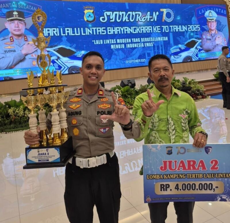 Sat Lantas Polres Kotabaru Raih Juara II Lomba Kampung Tertib Lalu Lintas 1 IMG 20250922 213942 e1758548456697