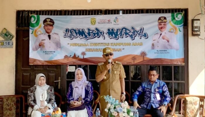 Wali Kota Banjarmasin Resmikan Lomba Mural Kampung Arab