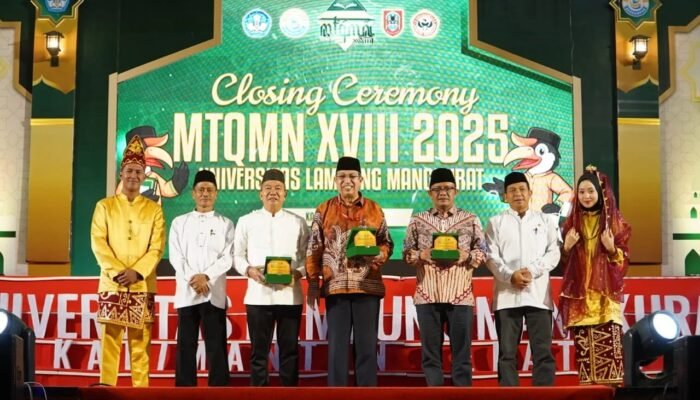 Closing Ceremony, Universitas Islam Indonesia Raih Juara Umum MTQMN XVIII 2025