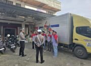 Polantas Menyapa, Satlantas Polres HSS Sosialisasi ke Sopir Angkutan Logistik