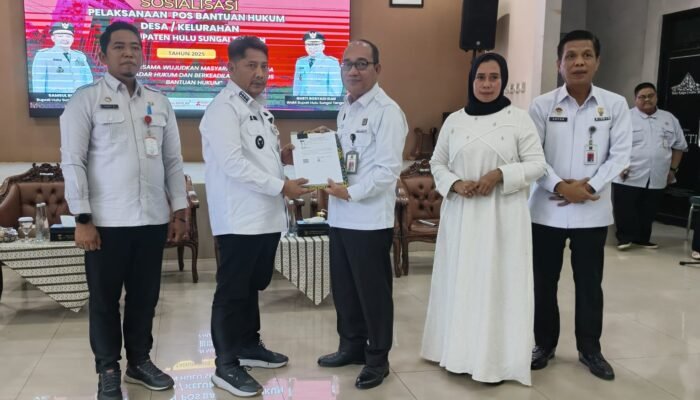 HST Capai 100% Pos Bantuan Hukum, Kemenkum Kalsel Dorong Desa Sadar Hukum
