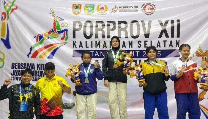 Sumbang Emas Pertama, Atlet Judo HST Perdana di Porprov Kalsel XII