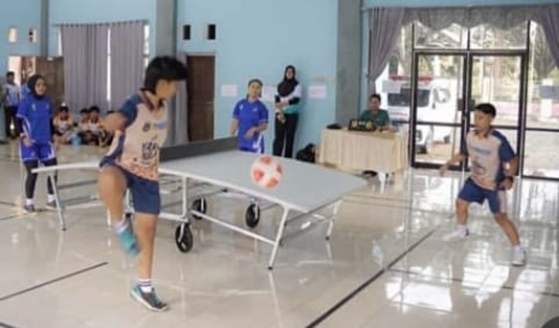 Peringkat Kotabaru Naik 6 di Porprov XII Kalsel 1 8 Teqball 1
