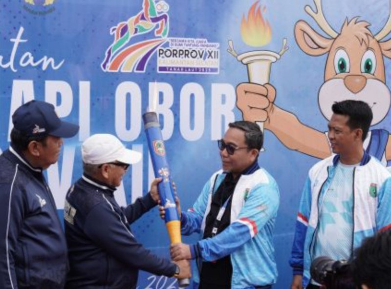 Pemkab Tanbu Gelar Penyambutan Kirab Obor PORPROV XII 1 Hal 12 Tanbu 35 klm 1