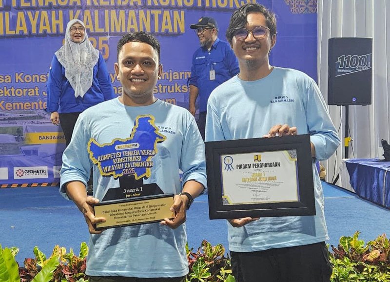 Dinas PUPRP Banjar Juara Kompetisi Tenaga Konstruksi Wilayah Kalimantan 1 Hal 4 4 Klm MTP2 Raih Juara