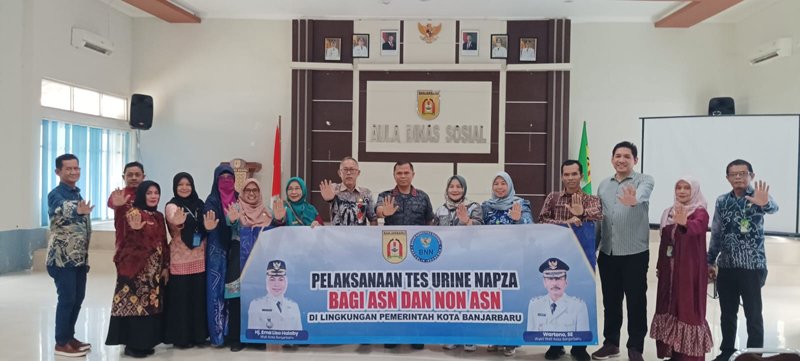 Pemko Banjarbaru Gelar Tes Urine Massal bagi Pegawai, Perkuat Komitmen P4GN 2025 1 Hal 6 3 KLM BJB 1 8