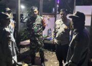 Babinsa Koramil 1002-07/Batu Benawa Bersama Bhabinkamtibmas Gelar Patroli Kamtibmas di Desa Aluan Mati