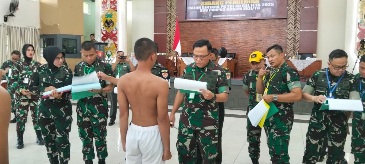 Pangdam XXII/Tambun Bungai Pimpin Sidang Pantohir Caba PK TNI AD 1 IMG 20251109 WA0041