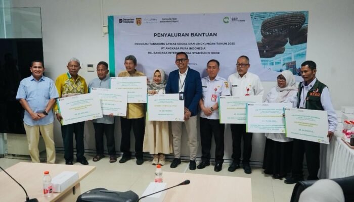 Angkasa Pura Indonesia KC Bandara Syamsudin Noor Salurkan Program TJSL 2025 untuk Masyarakat Banjarbaru