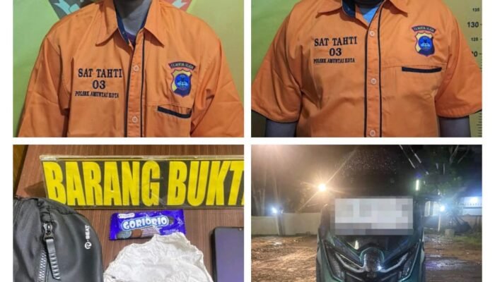 Dua Pria Diringkus Diduga Sedang Transaksi Narkoba di Pinggir Jalan