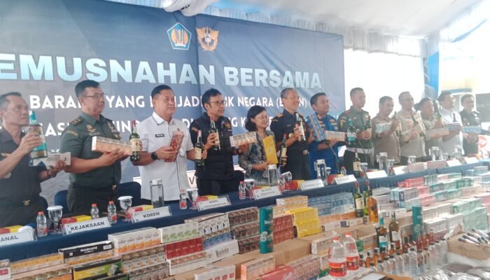 DJBC Kalsel Musnahkan Rokok dan Miras Ilegal Rp5,3 Miliar