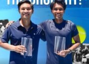 Petenis Asal Banjarmasin, Rifqi Fitriadi Berpasangan dengan Rungkat Juara Ganda Turnamen M15 Kuala Lumpur