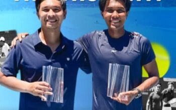 Petenis Asal Banjarmasin, Rifqi Fitriadi Berpasangan dengan Rungkat Juara Ganda Turnamen M15 Kuala Lumpur