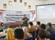 Tingkatkan Kapasitas Linmas, Dandim 1002/HST Beri Materi Bela Negara