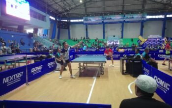 Pemain Kalsel M Khalil Kalahkan Atlet Jateng, Aldi Kalah Dramatis di Kejurnas Tenis Meja Banjarmasin 4 IMG 20251125 WA0039