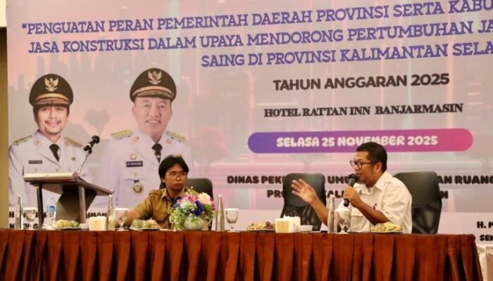 Pemprov Kalsel Dorong Penguatan Peran Daerah dan Pelaku Usaha untuk Jasa Konstruksi Berdaya Saing‎‎