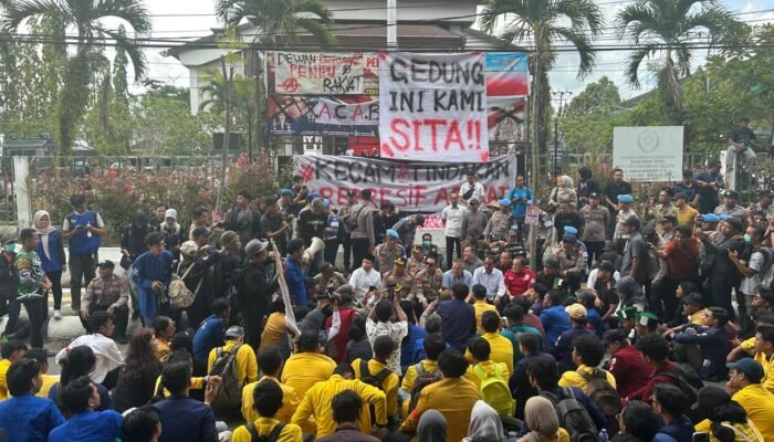 Aksi Mahasiswa Berjalan Damai, Polresta Banjarmasin Beri Apresiasi Tinggi