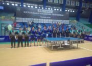Kalsel 1 Raih Perak Beregu Putra Usai Dikalahkan Lampung di Final Kejurnas Tenis Meja di Banjarmasin